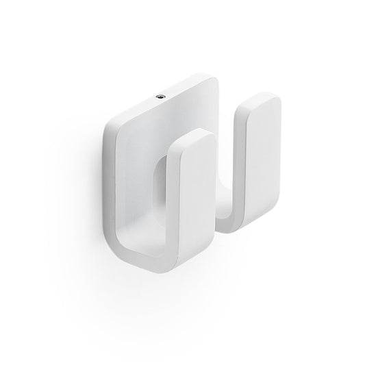 Origins Living Gedy Outline Double Robe Hook Matt White