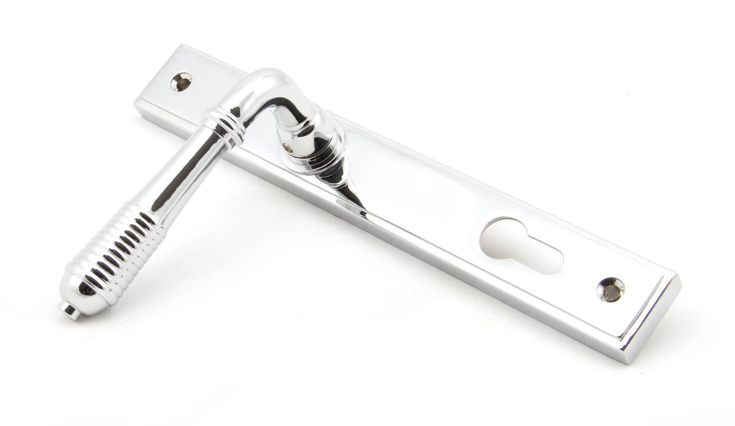 From The Anvil Reeded Slimline Lever Espag. Lock Set
