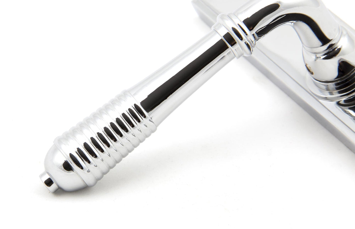 From The Anvil Reeded Slimline Lever Espag. Lock Set