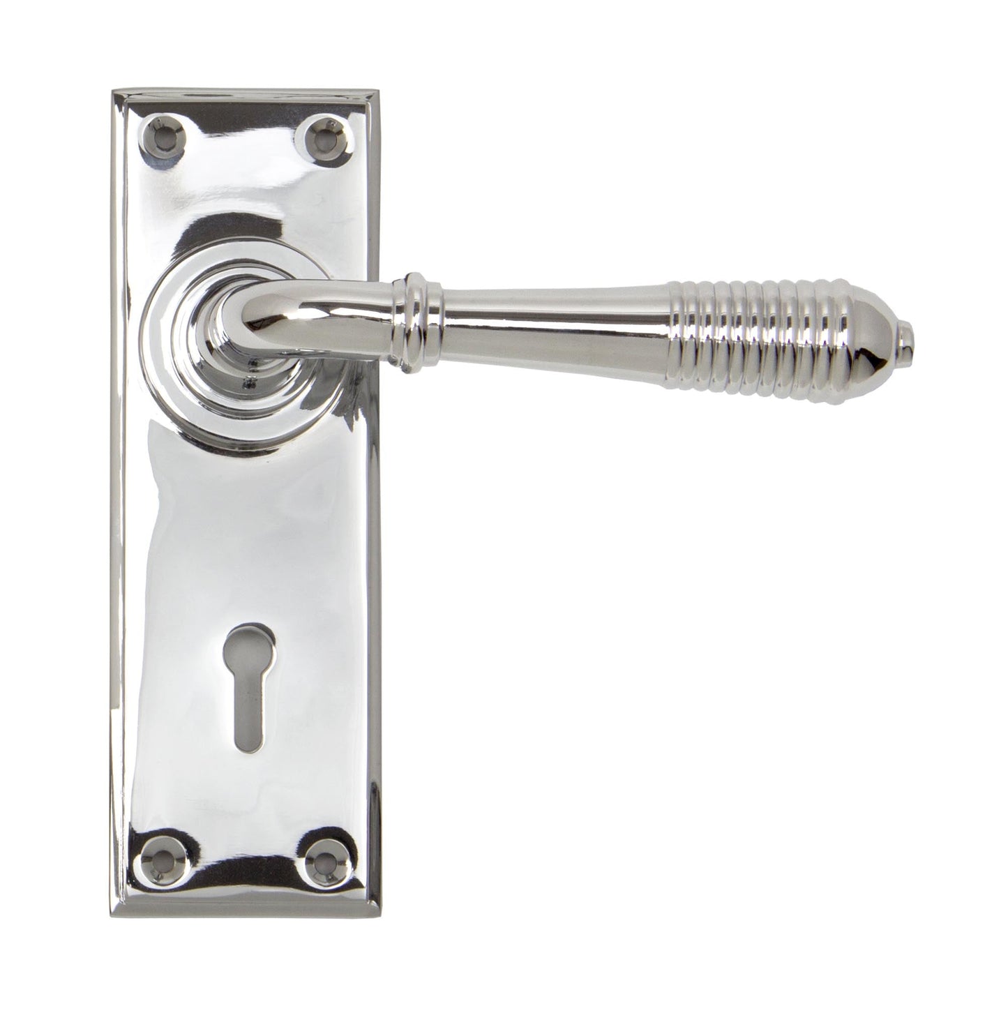 From The Anvil Reeded Lever Lock Set