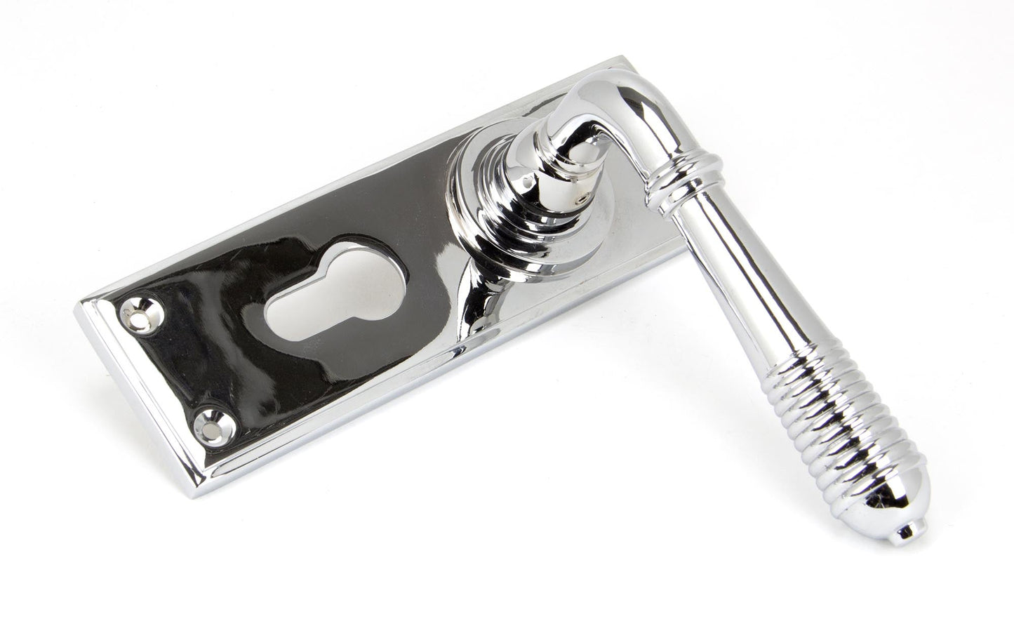 From The Anvil Reeded Lever Euro Lock Set