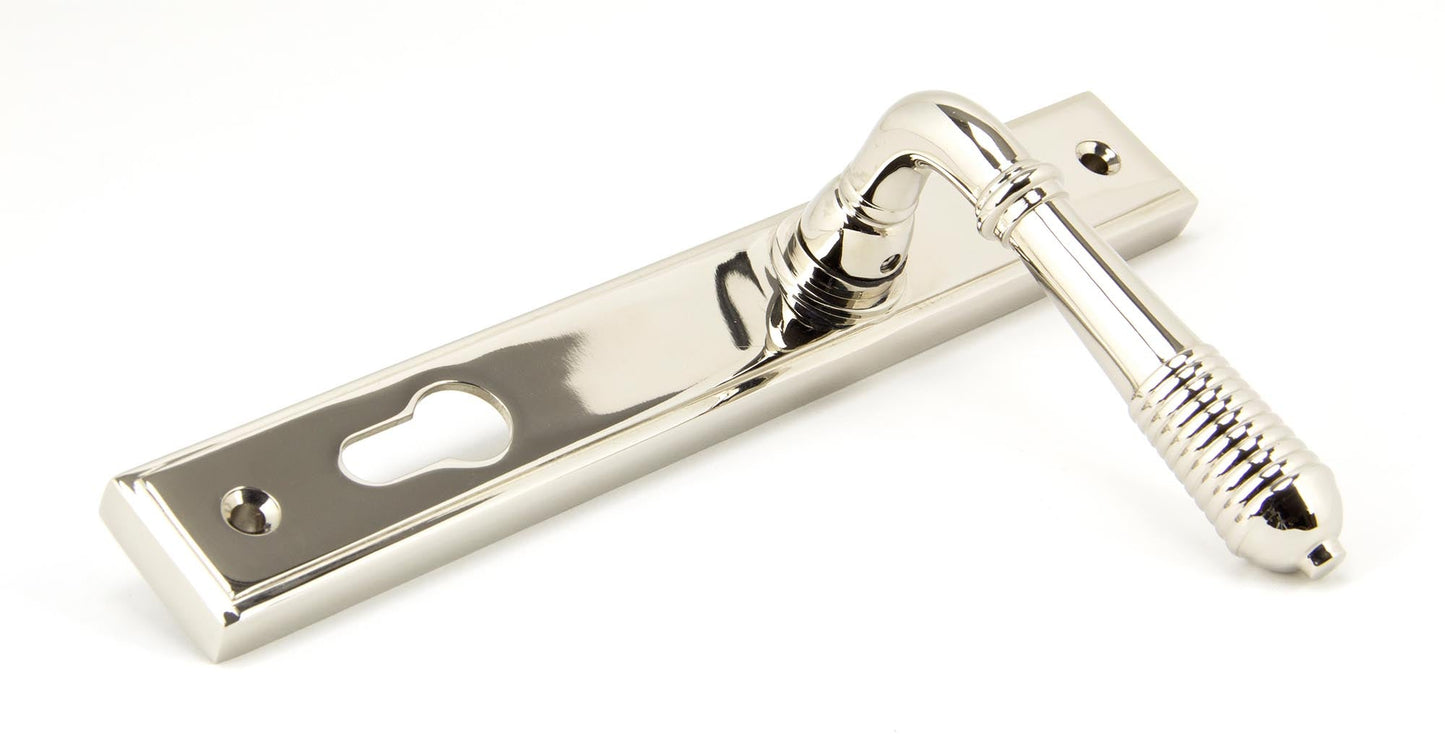 From The Anvil Reeded Slimline Lever Espag. Lock Set
