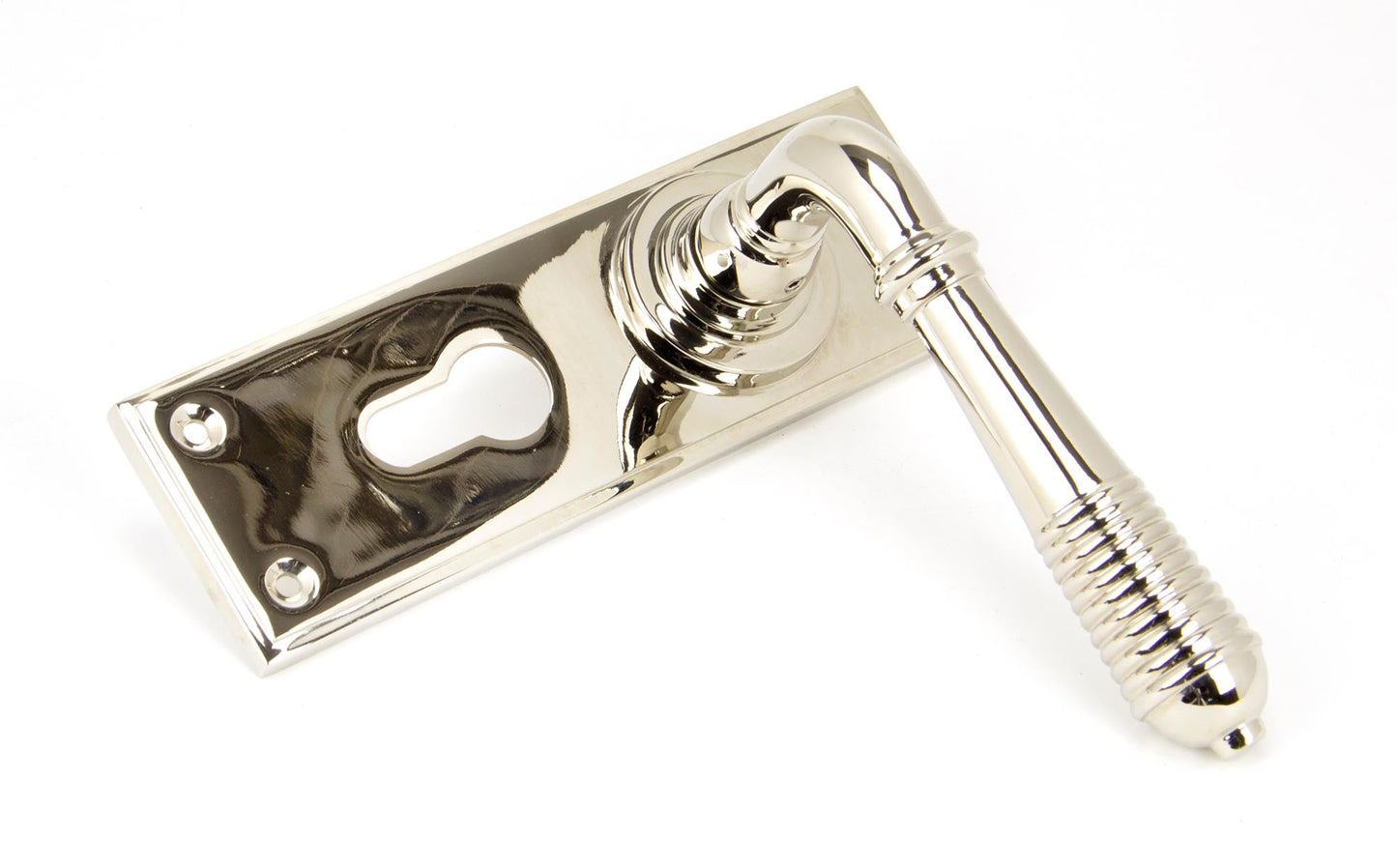 From The Anvil Reeded Lever Euro Lock Set