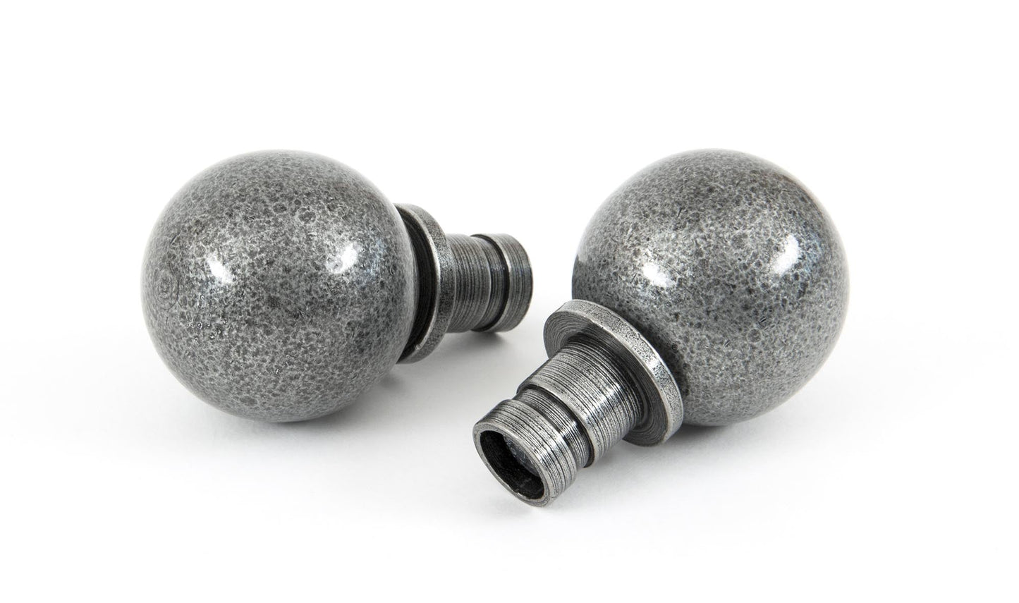 From The Anvil Ball Curtain Finial (Pair)