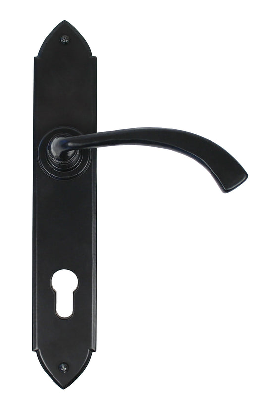 From The Anvil Gothic Curved Lever Espag. Lock Set