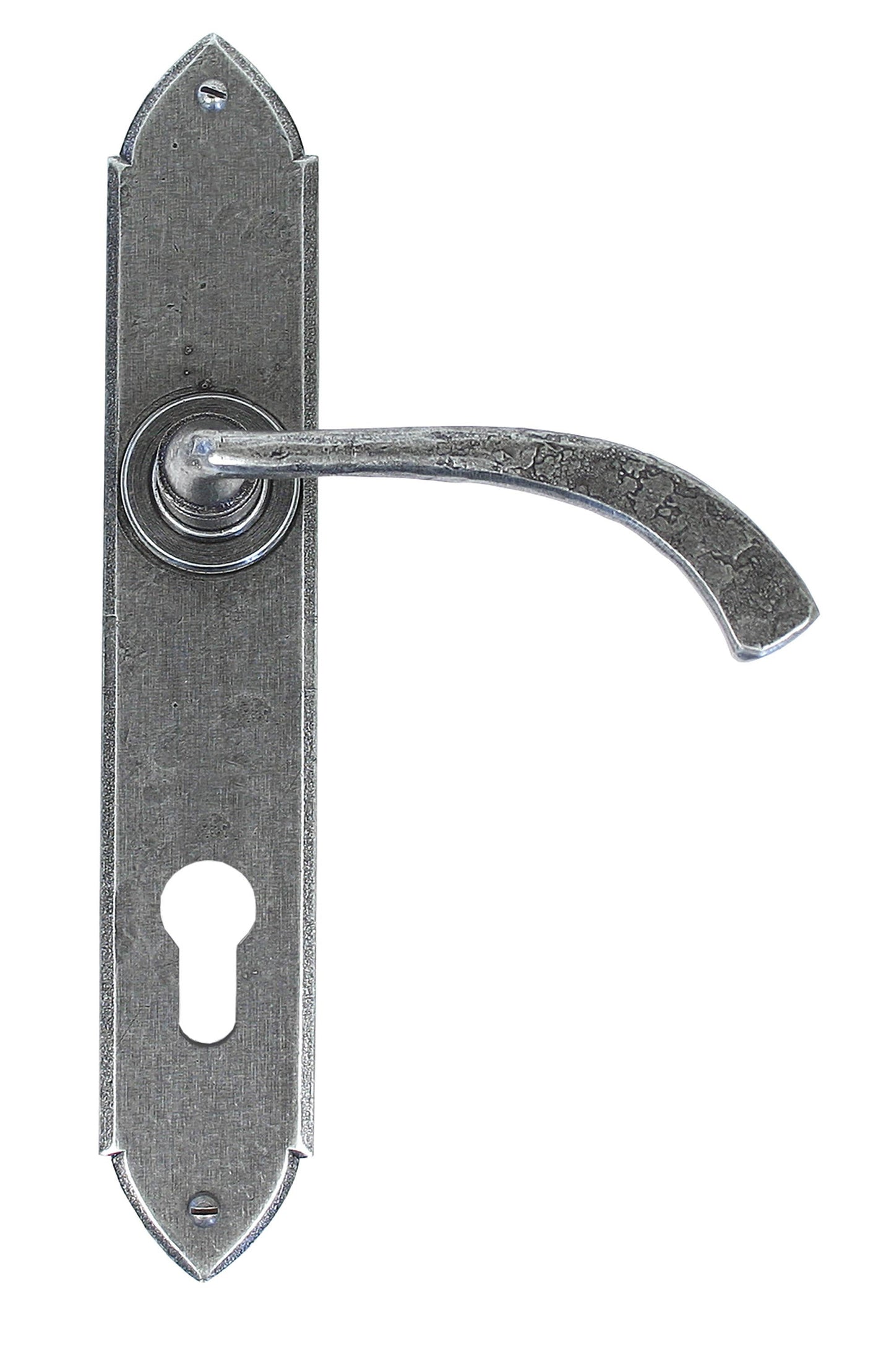 From The Anvil Gothic Curved Lever Espag. Lock Set