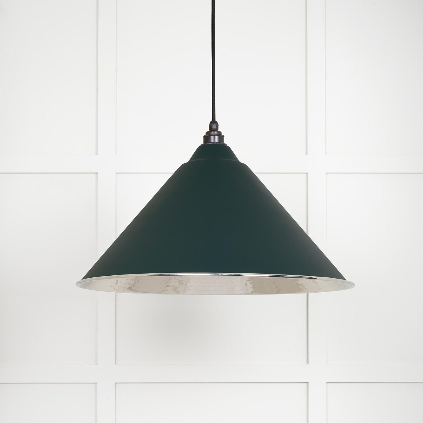 From The Anvil Hammered Nickel Hockley Pendant