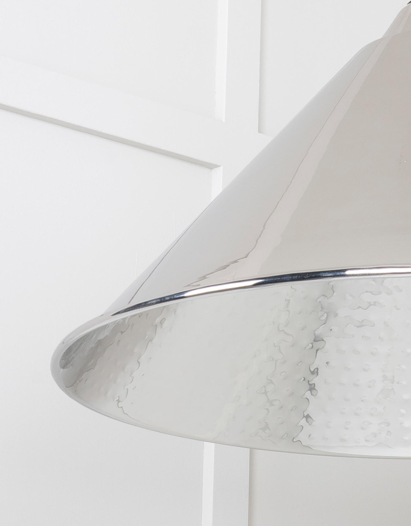 From The Anvil Hammered Nickel Hockley Pendant
