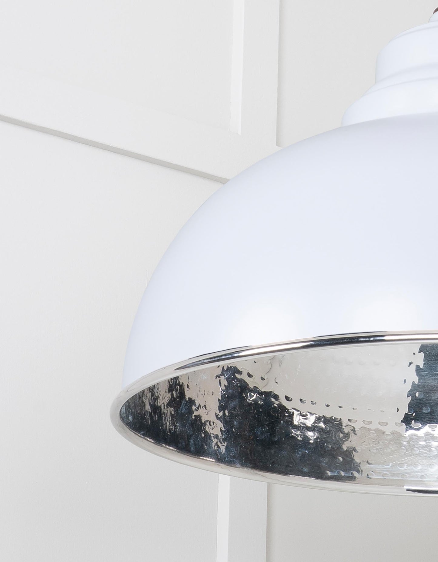 From The Anvil Hammered Nickel Harborne Pendant