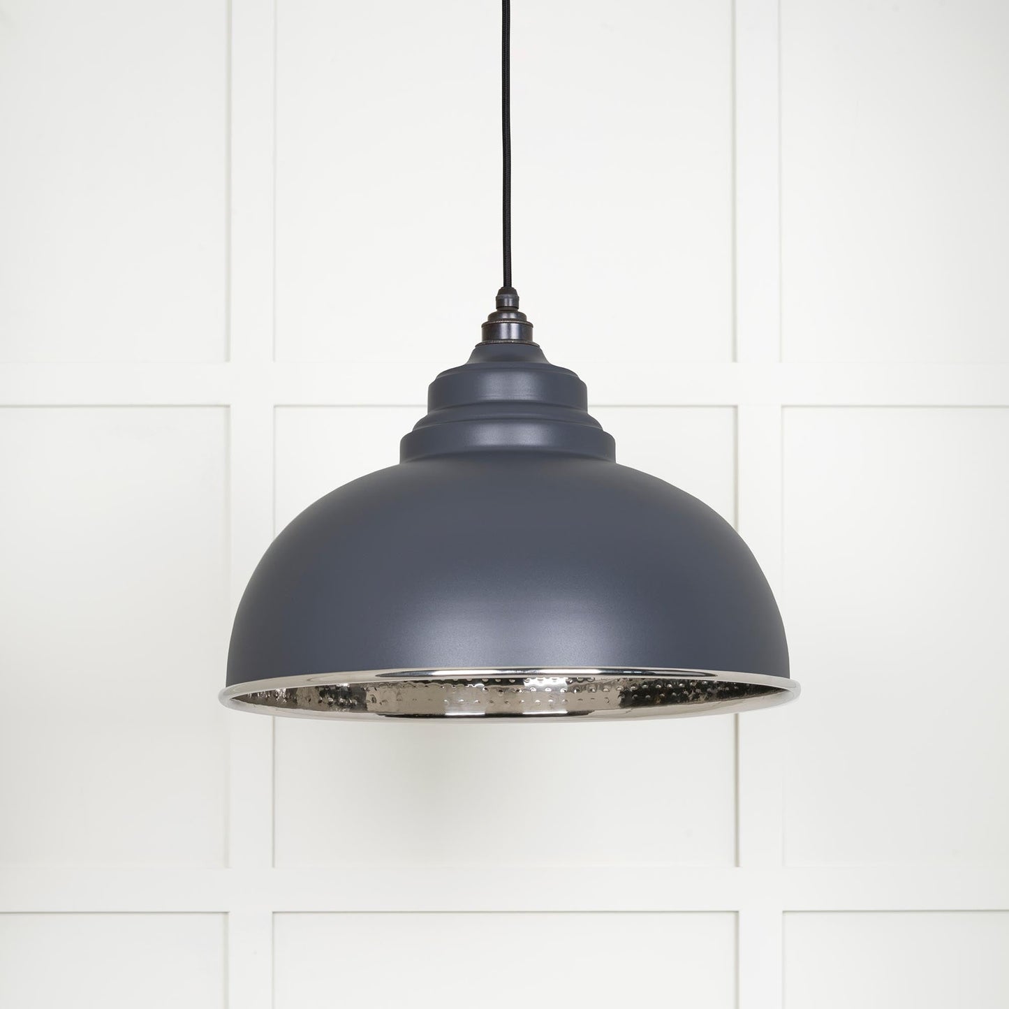 From The Anvil Hammered Nickel Harborne Pendant