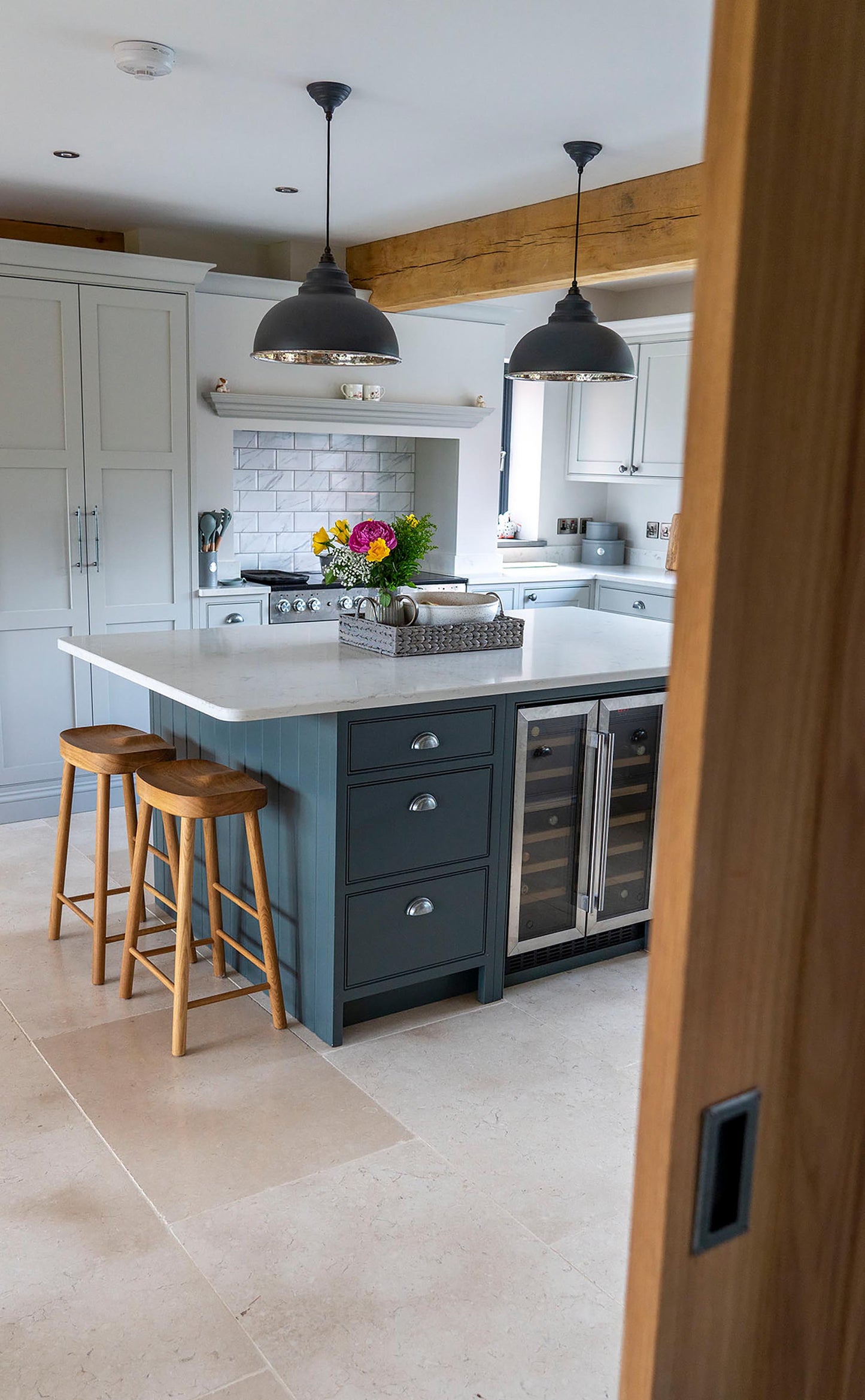 From The Anvil Hammered Nickel Harborne Pendant
