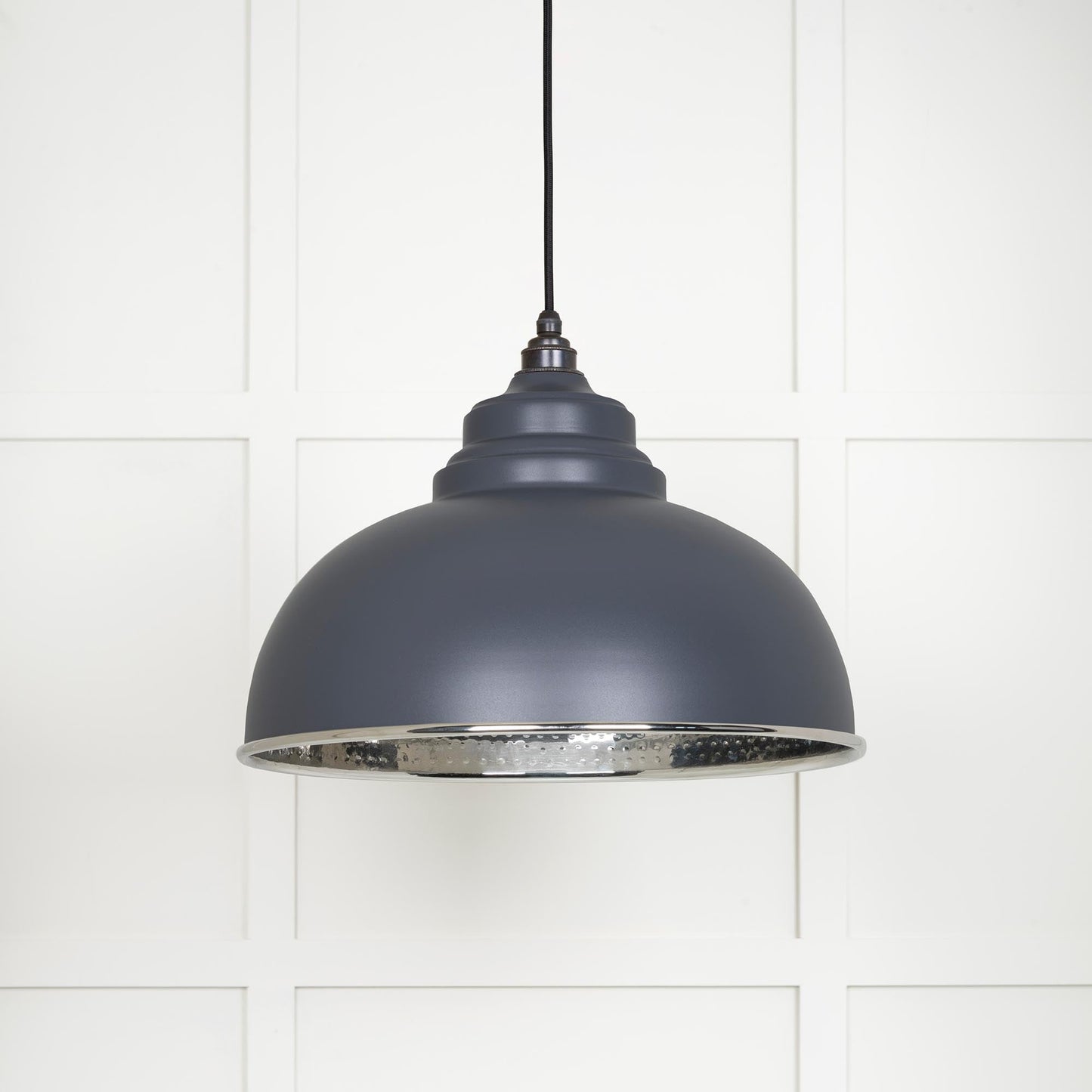 From The Anvil Hammered Nickel Harborne Pendant