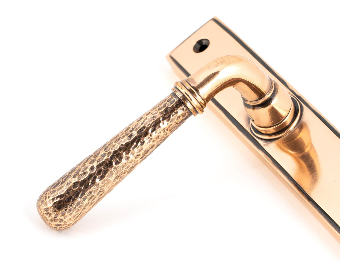 From The Anvil Hammered Newbury Slimline Espag. Lock Set