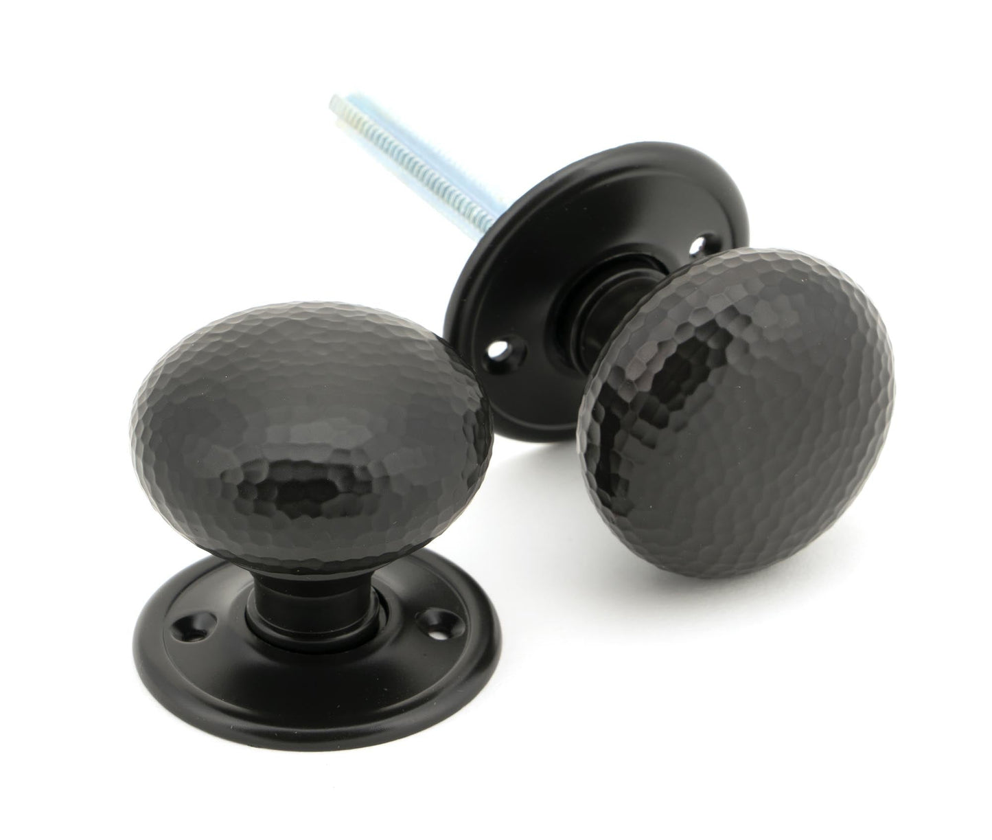 From The Anvil Hammered Mushroom Mortice/Rim Knob Set