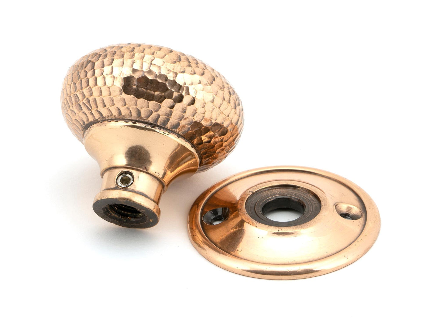 From The Anvil Hammered Mushroom Mortice/Rim Knob Set