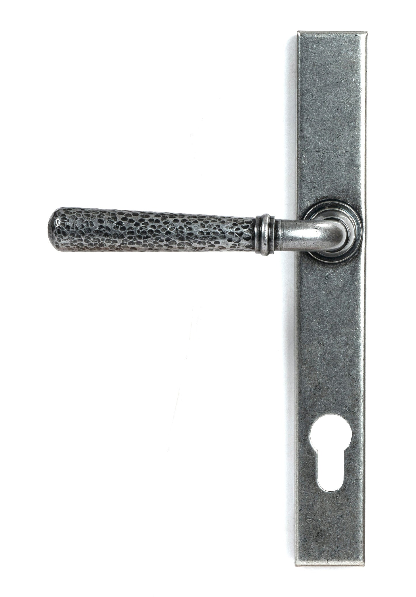 From The Anvil Hammered Newbury Slimline Espag. Lock Set