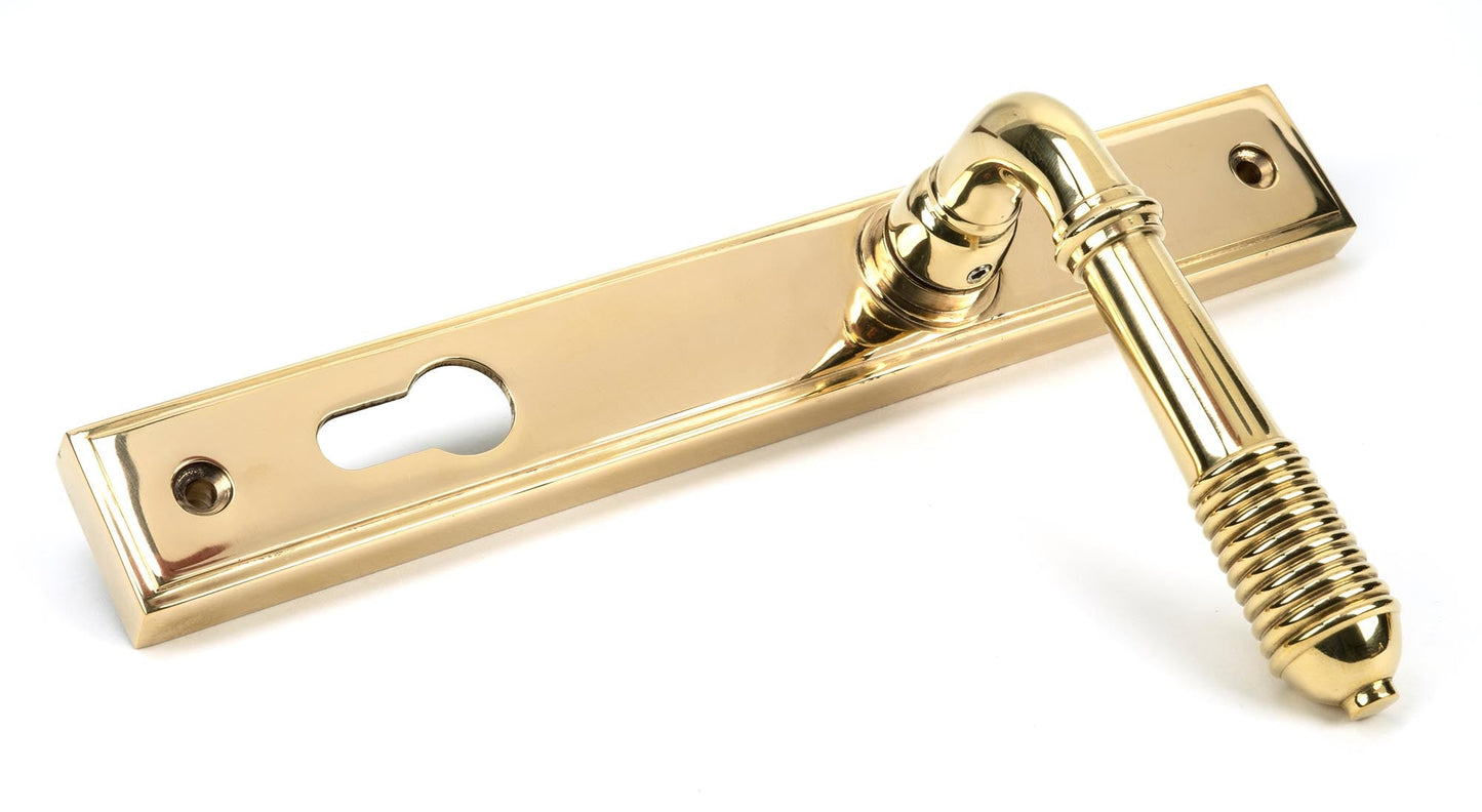 From The Anvil Reeded Slimline Lever Espag. Lock Set
