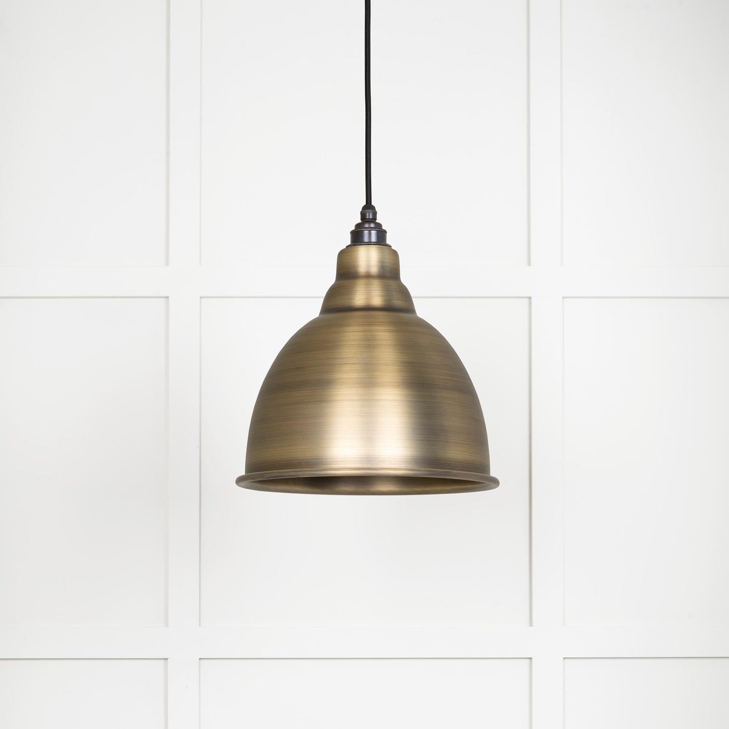 From The Anvil Aged Brass Brindley Pendant