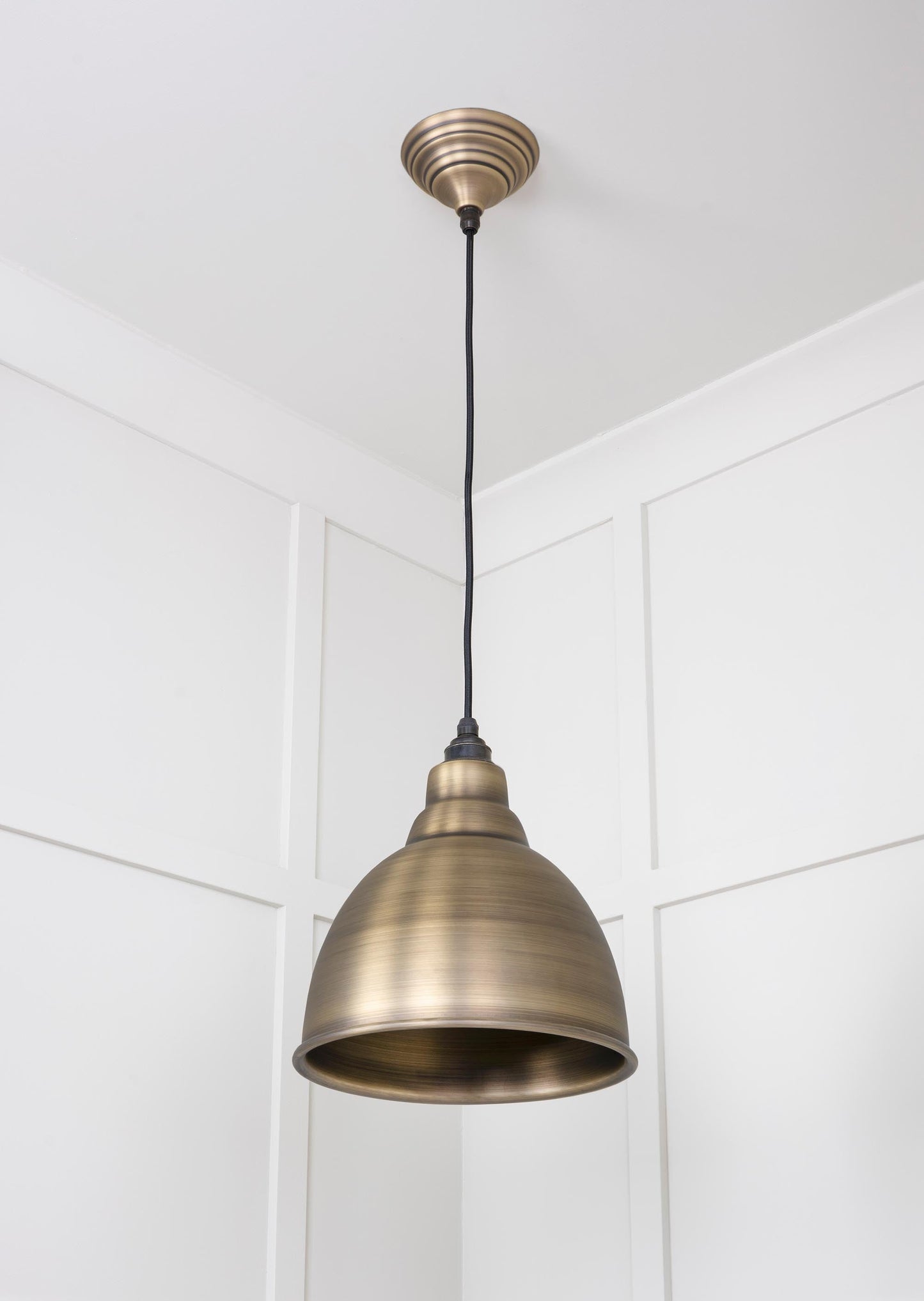 From The Anvil Aged Brass Brindley Pendant