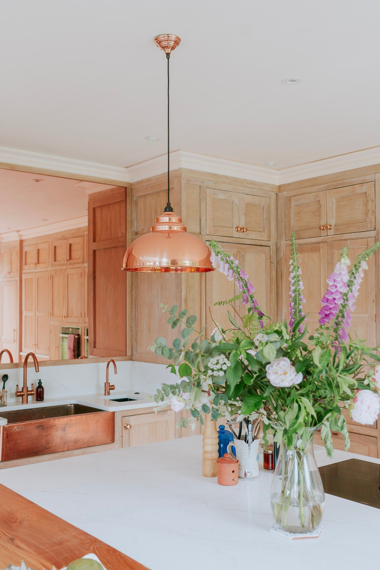 From The Anvil Hammered Copper Harborne Pendant