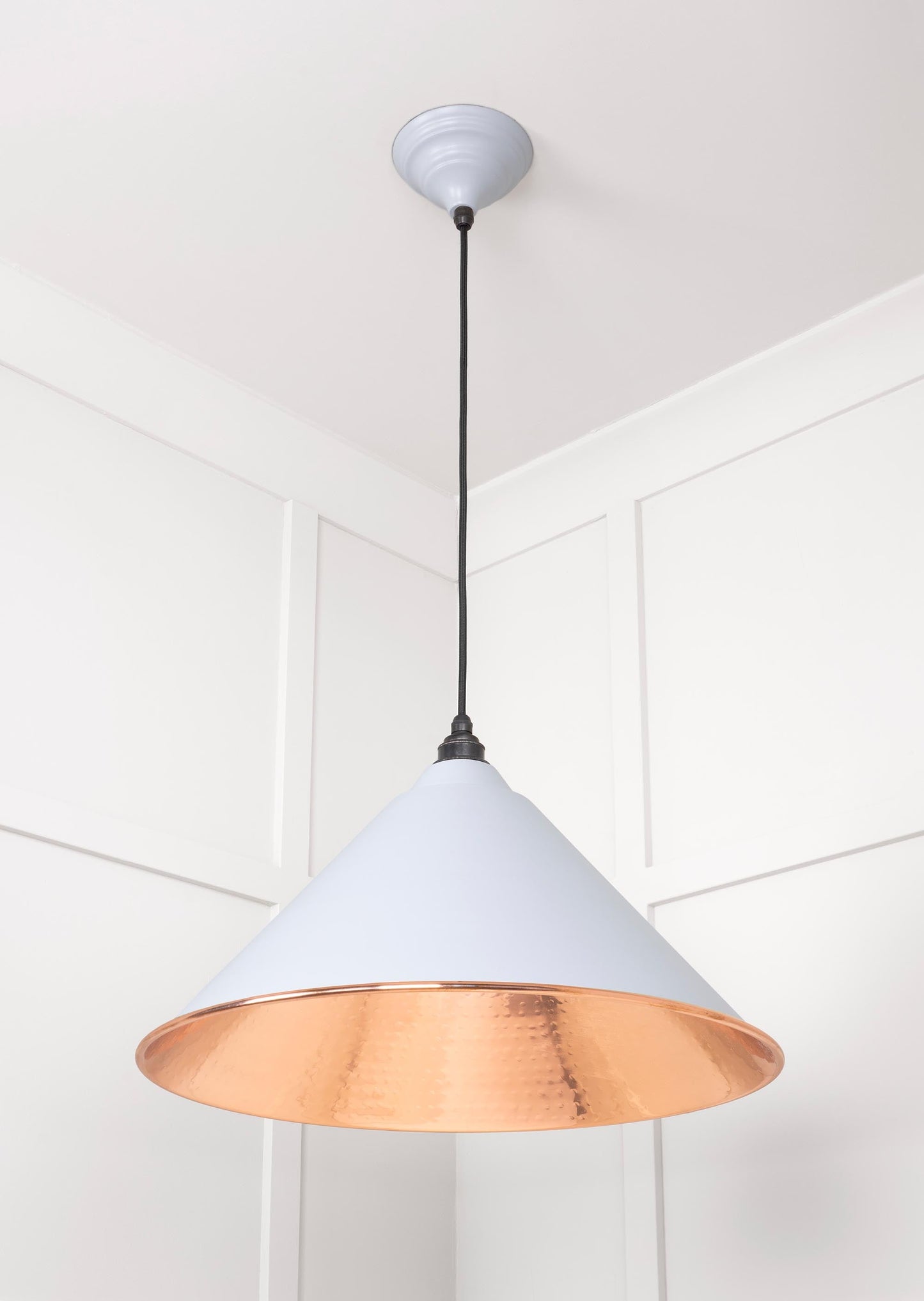 From The Anvil Hammered Copper Hockley Pendant