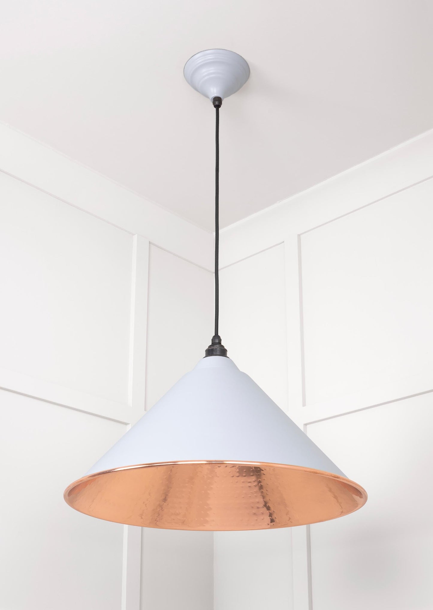 From The Anvil Hammered Copper Hockley Pendant