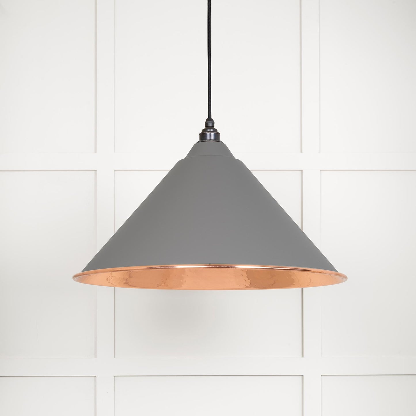 From The Anvil Hammered Copper Hockley Pendant