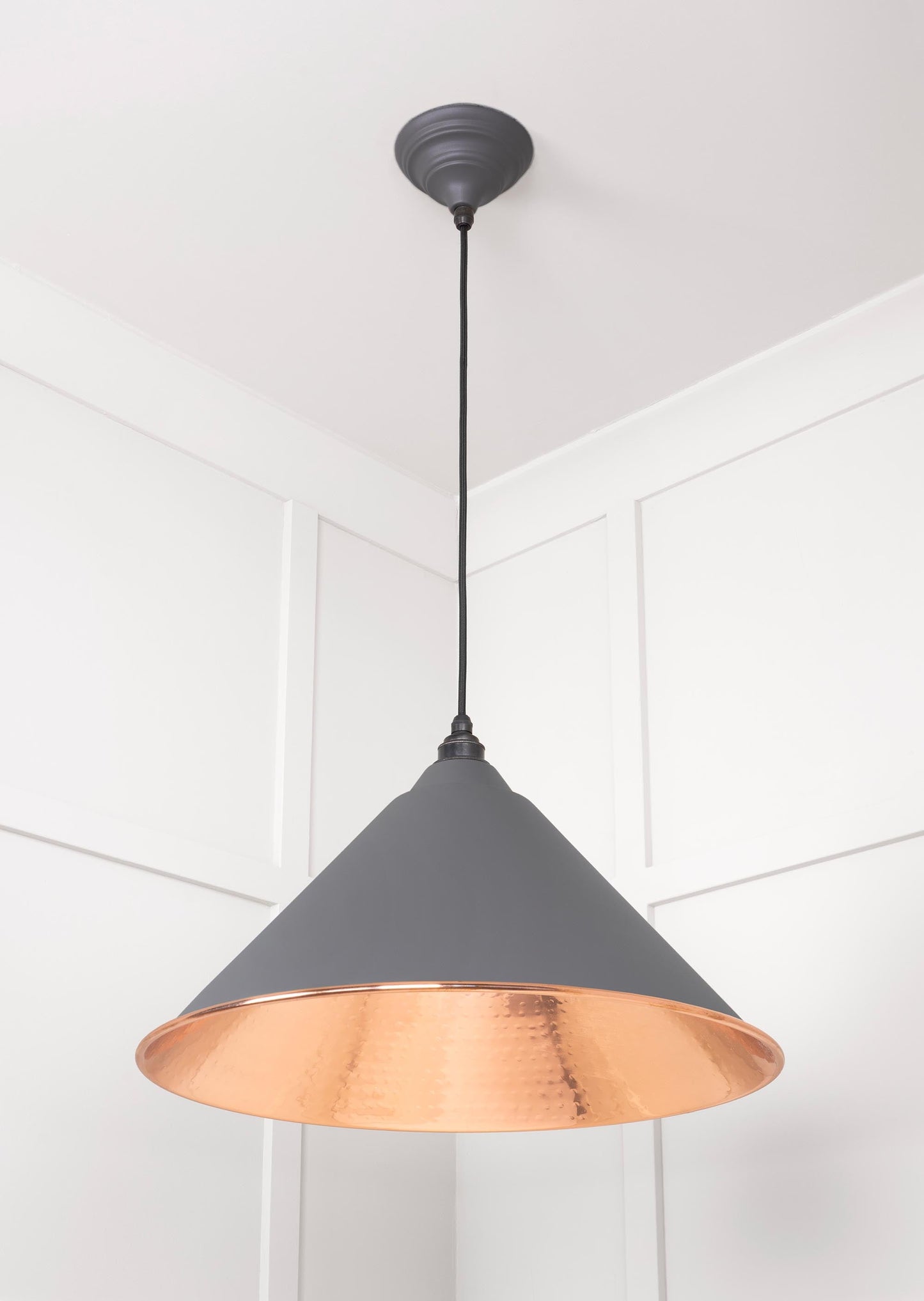 From The Anvil Hammered Copper Hockley Pendant
