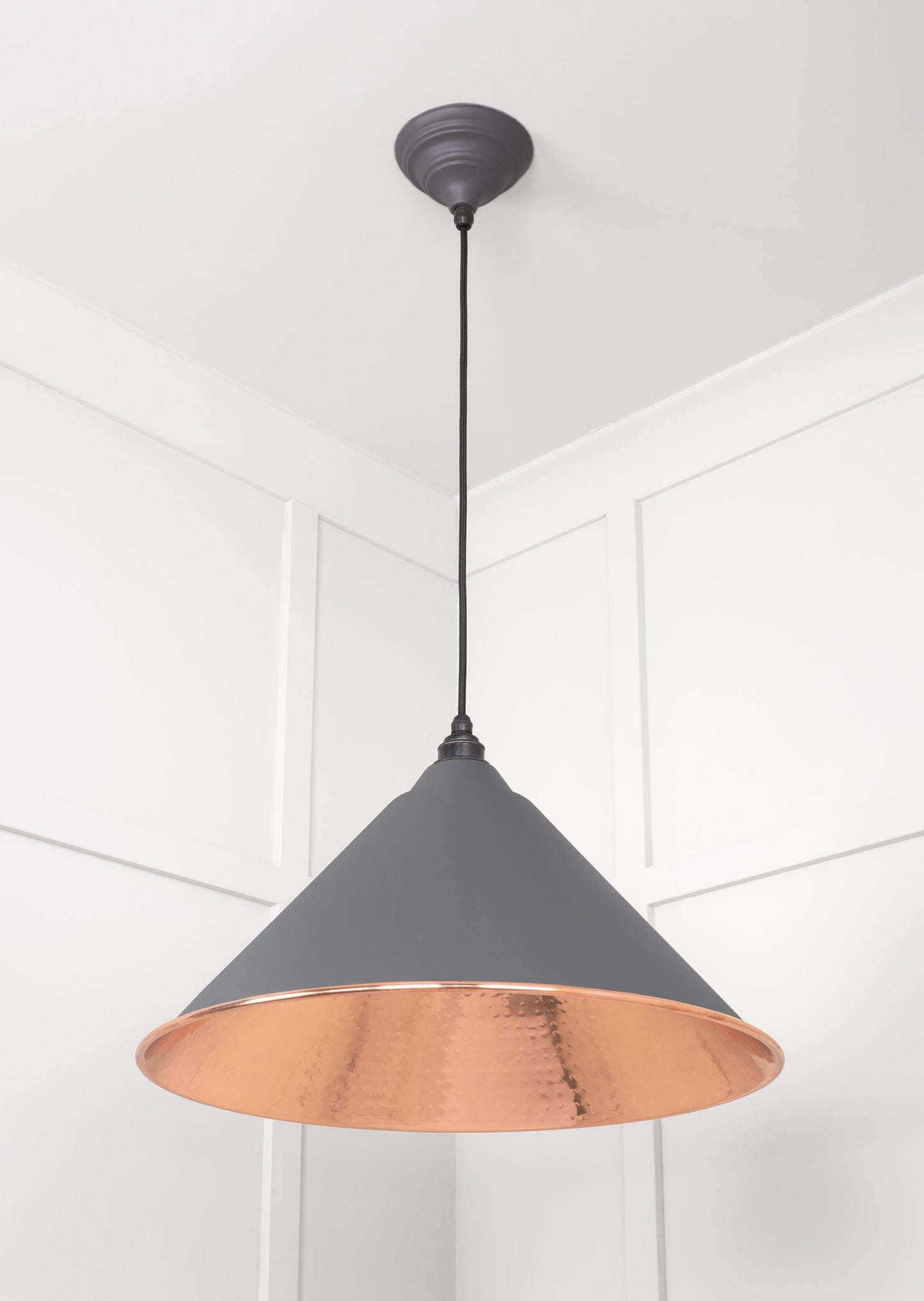 From The Anvil Hammered Copper Hockley Pendant