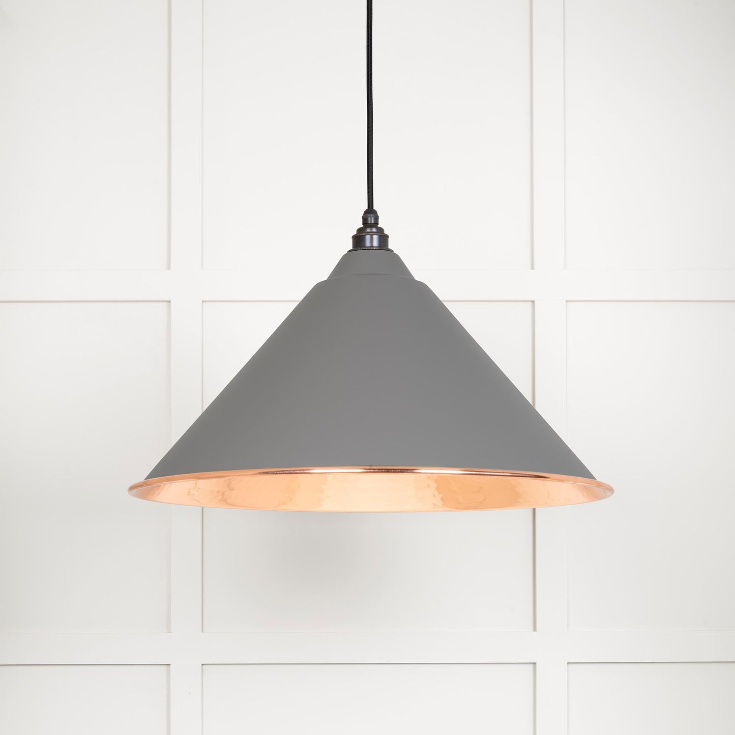 From The Anvil Hammered Copper Hockley Pendant