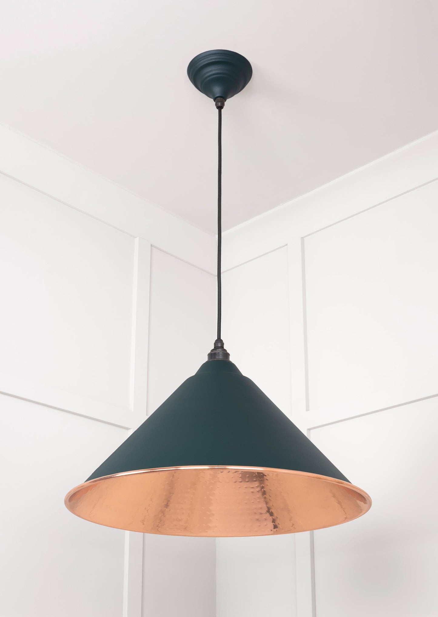 From The Anvil Hammered Copper Hockley Pendant
