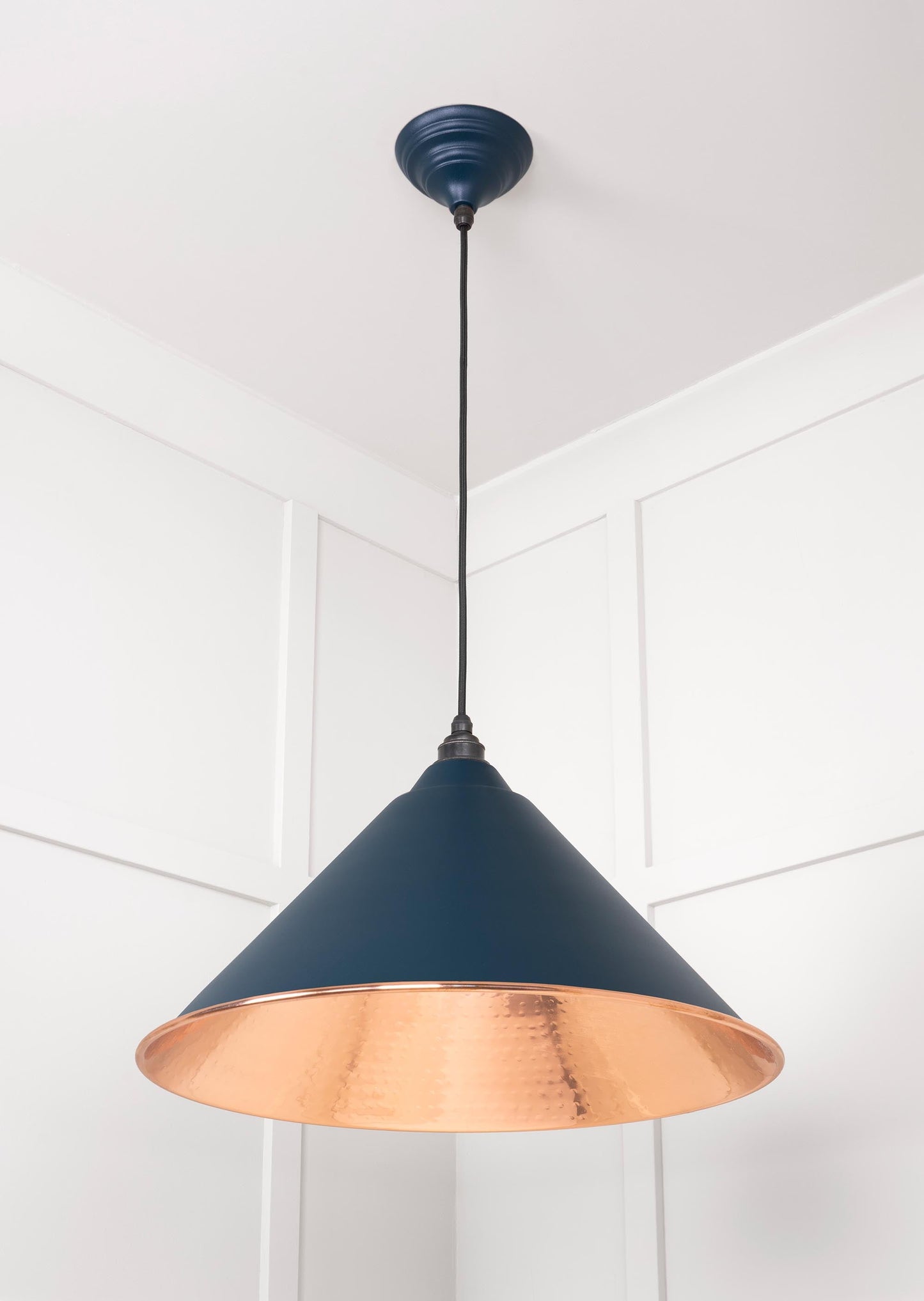 From The Anvil Hammered Copper Hockley Pendant