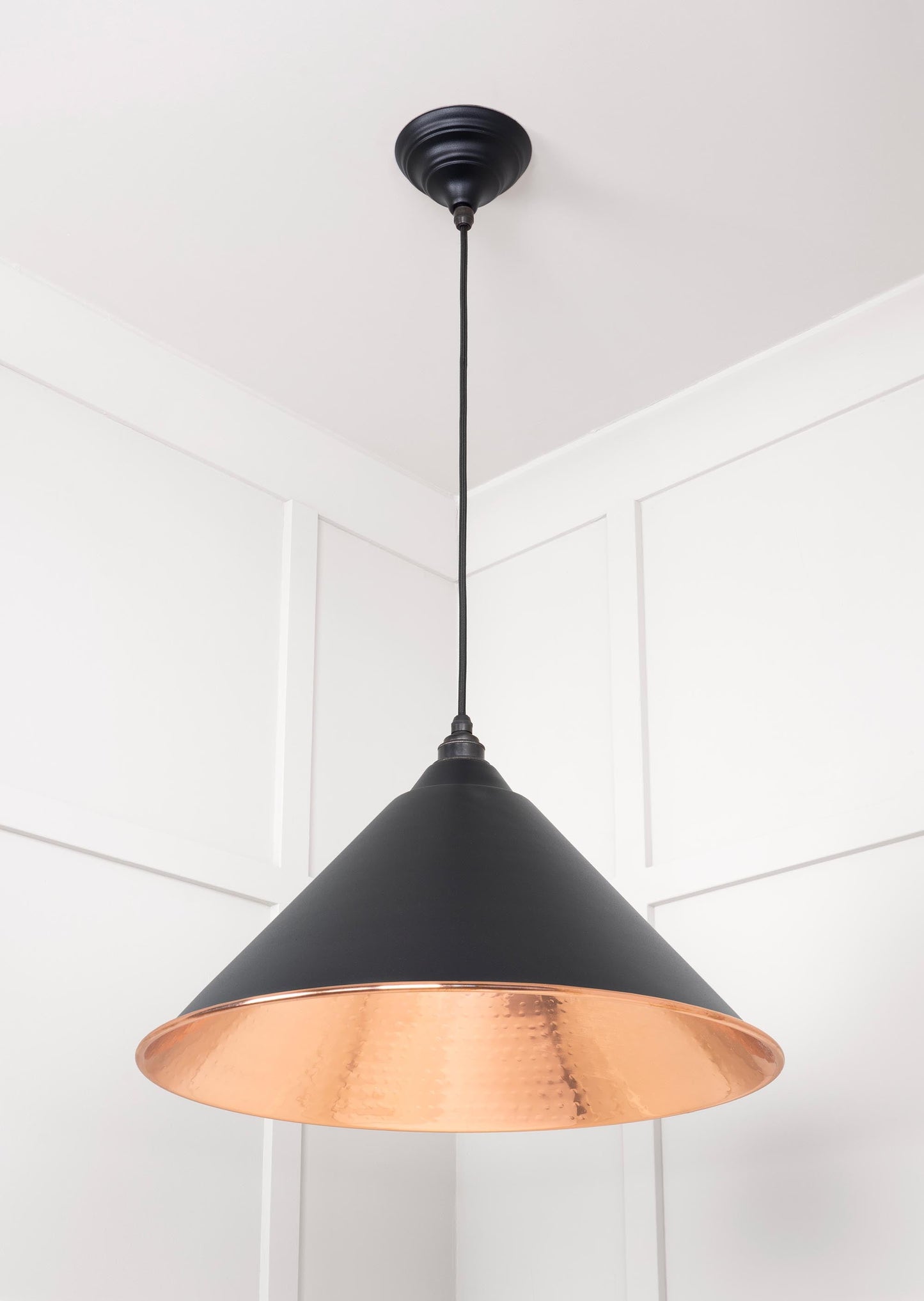 From The Anvil Hammered Copper Hockley Pendant