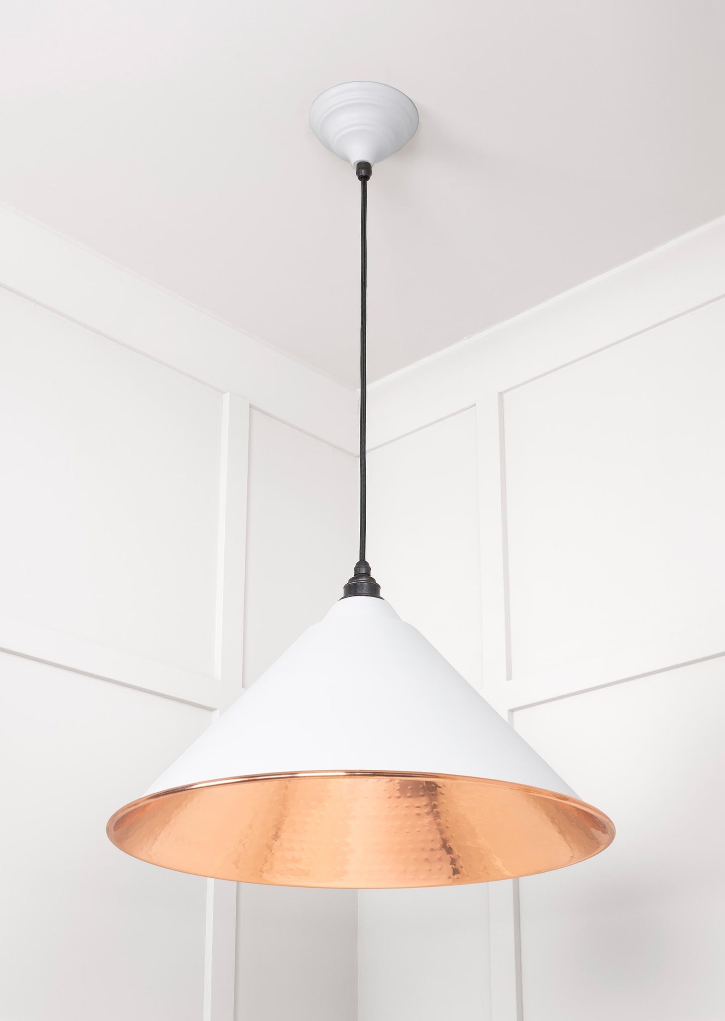 From The Anvil Hammered Copper Hockley Pendant