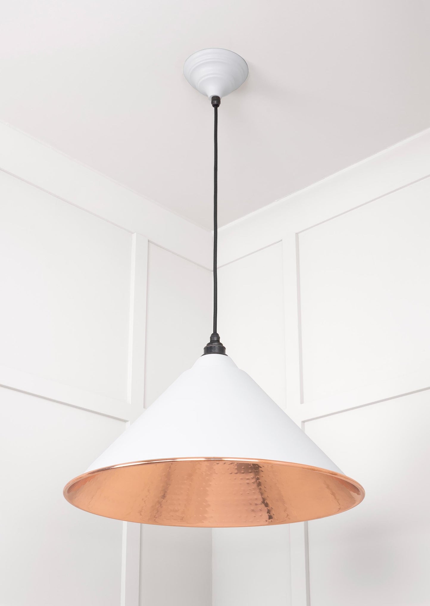 From The Anvil Hammered Copper Hockley Pendant