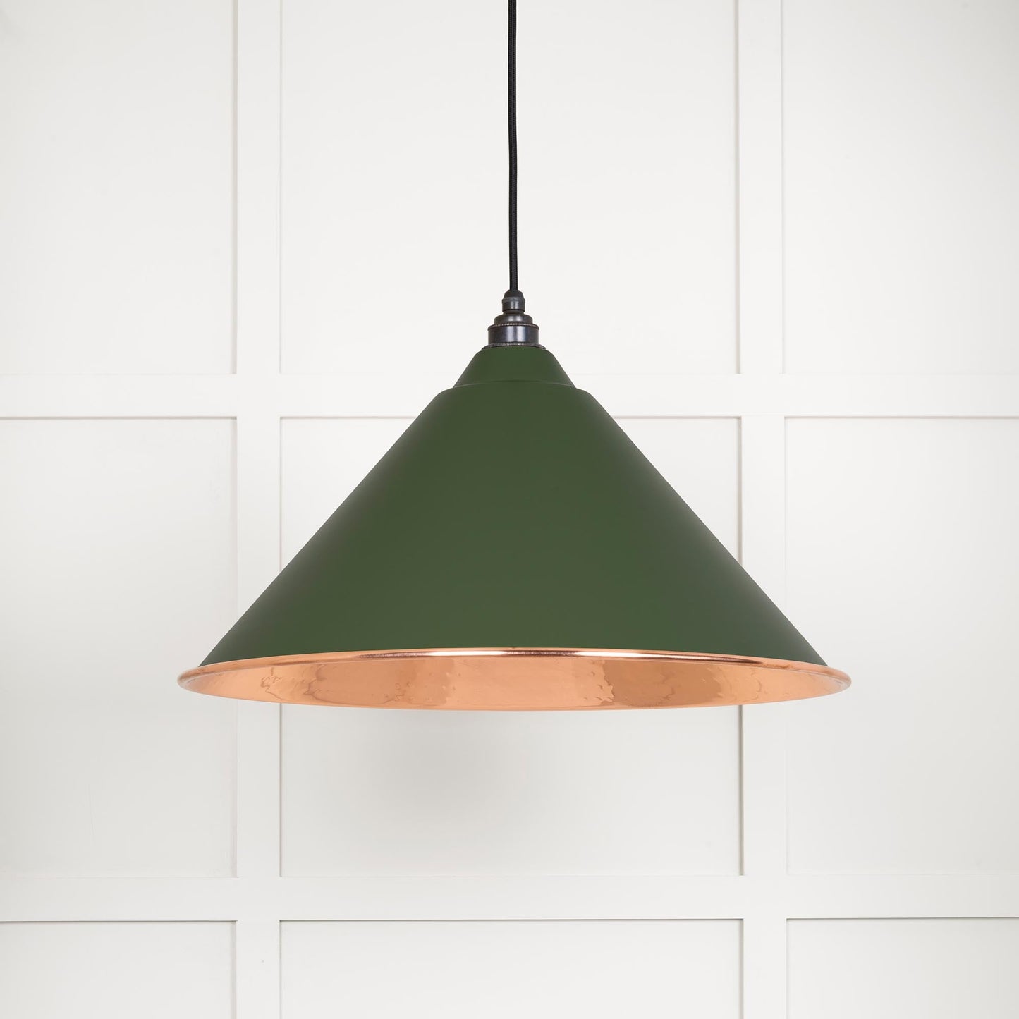 From The Anvil Hammered Copper Hockley Pendant