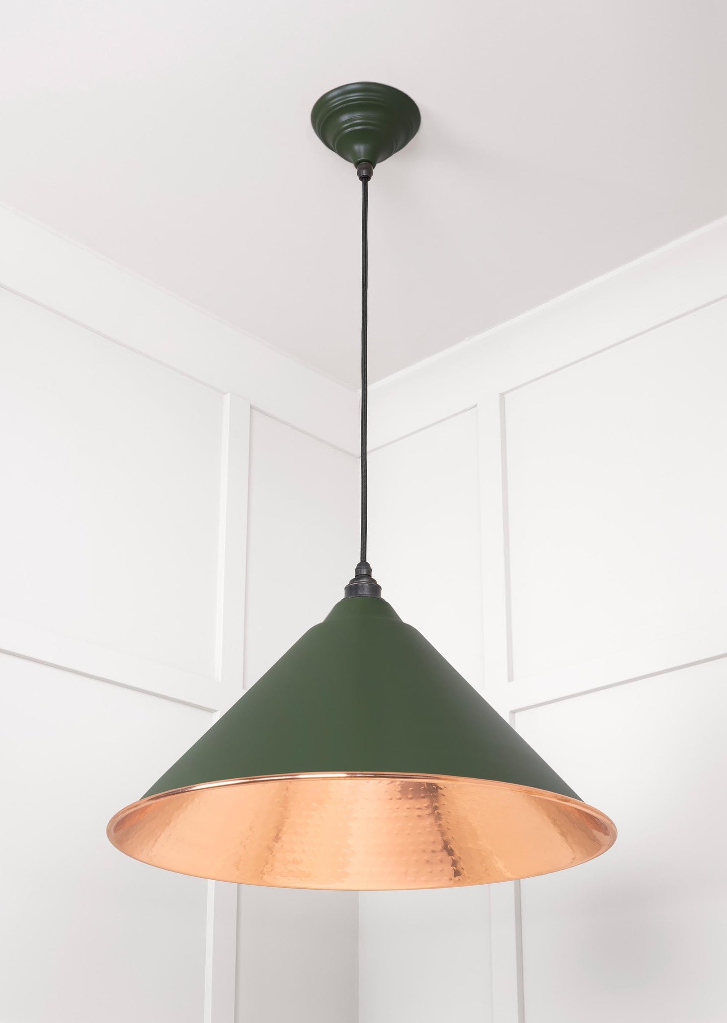From The Anvil Hammered Copper Hockley Pendant