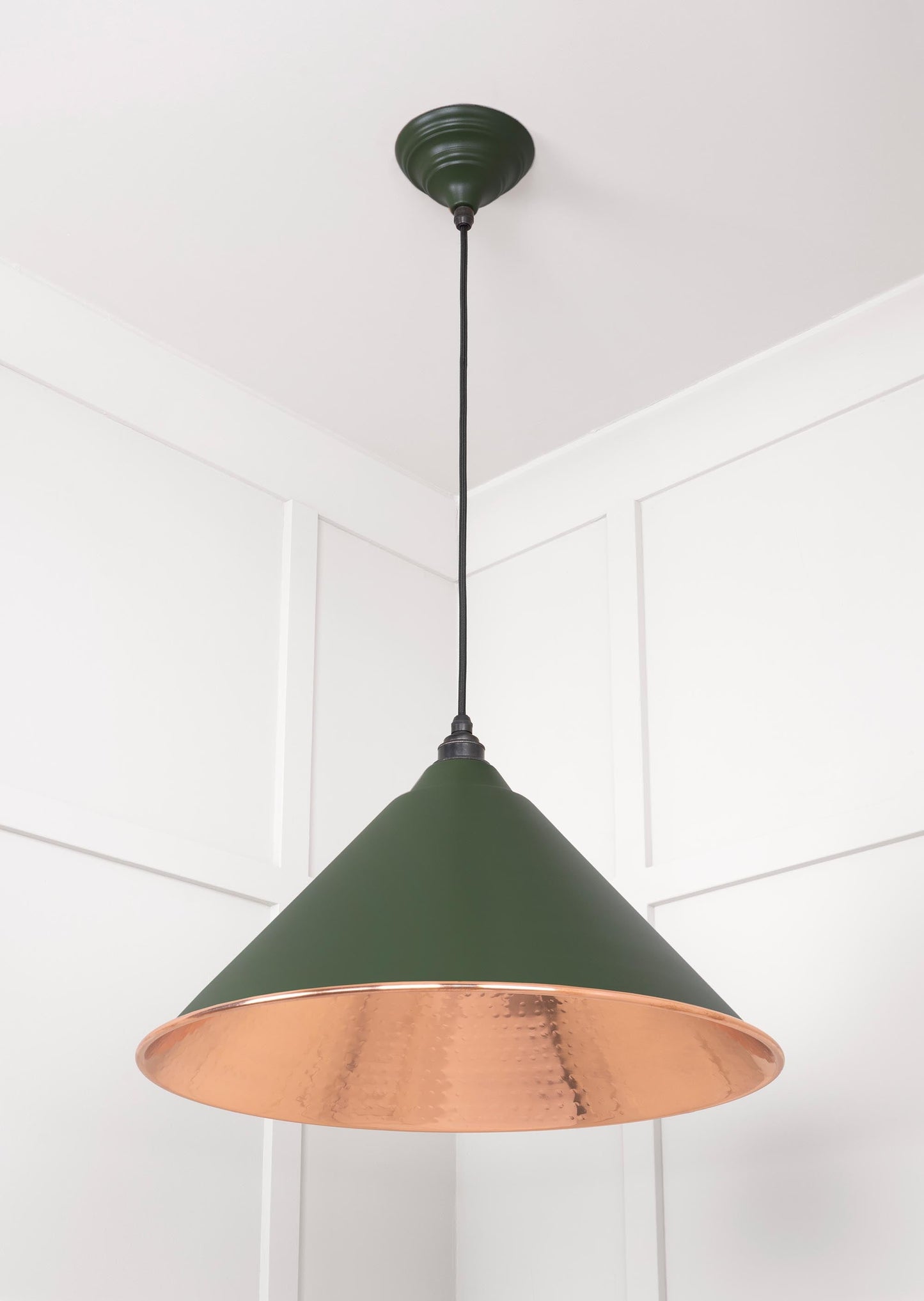 From The Anvil Hammered Copper Hockley Pendant