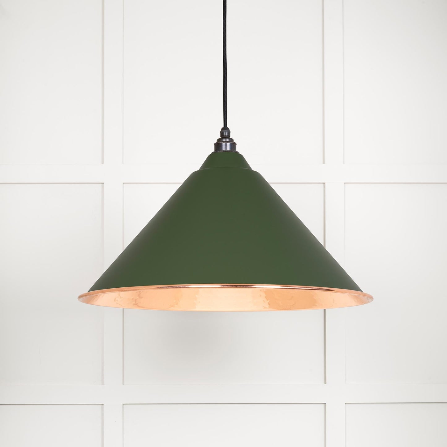 From The Anvil Hammered Copper Hockley Pendant