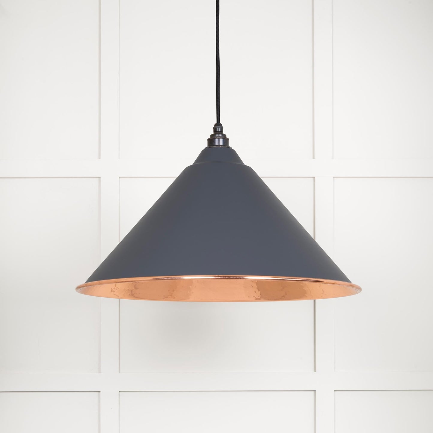 From The Anvil Hammered Copper Hockley Pendant