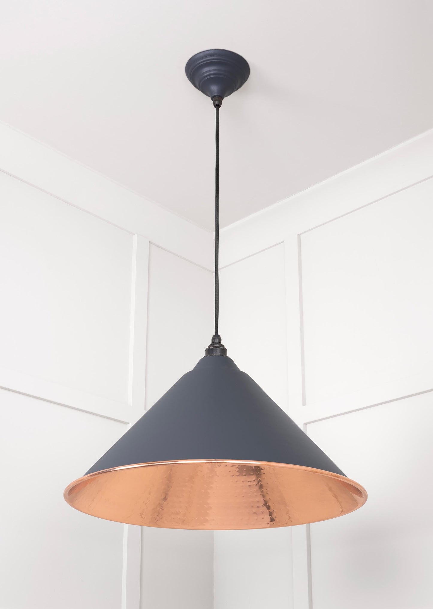 From The Anvil Hammered Copper Hockley Pendant