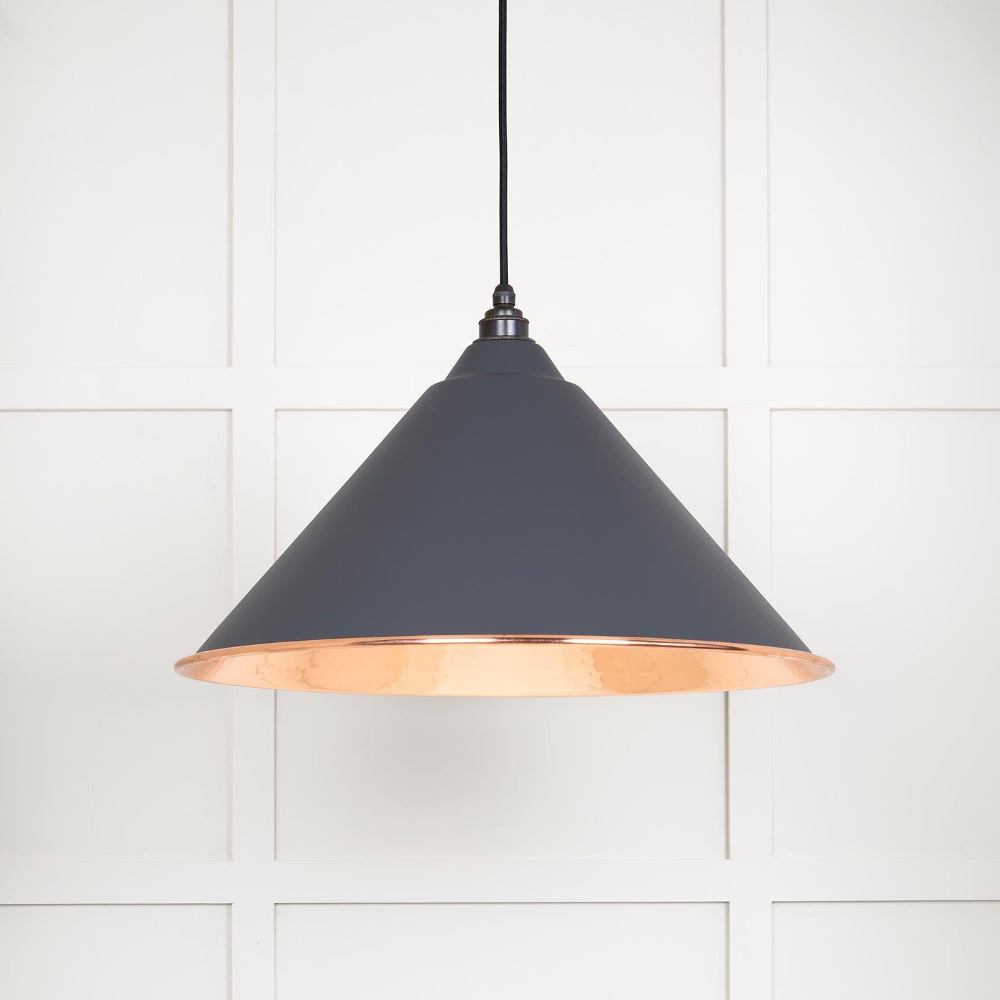 From The Anvil Hammered Copper Hockley Pendant