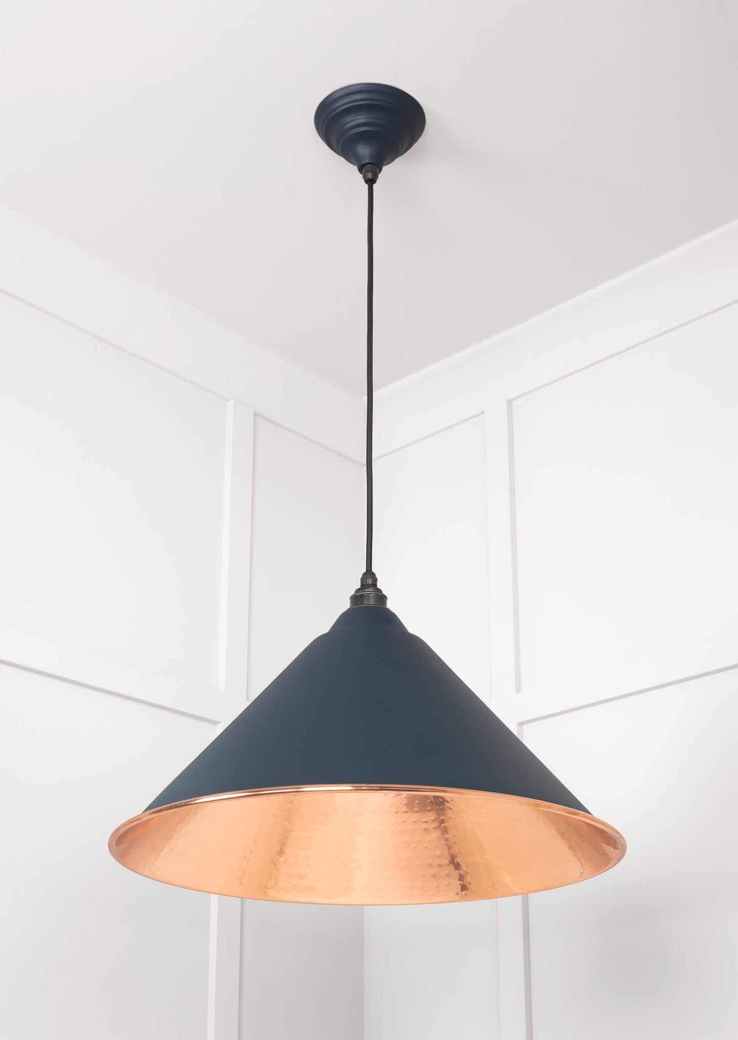 From The Anvil Hammered Copper Hockley Pendant