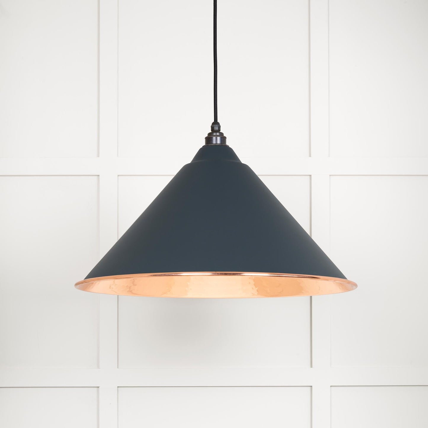 From The Anvil Hammered Copper Hockley Pendant