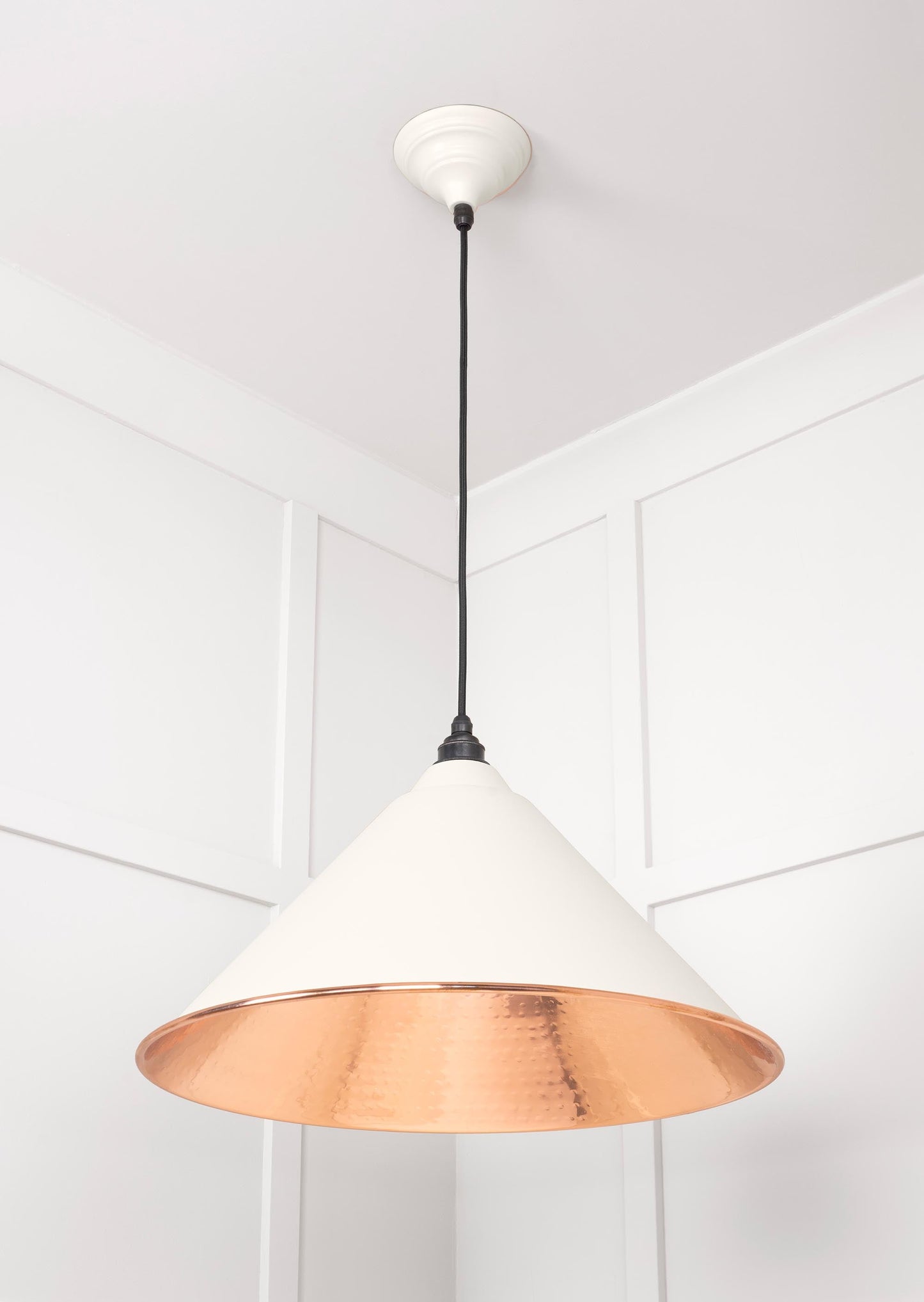 From The Anvil Hammered Copper Hockley Pendant
