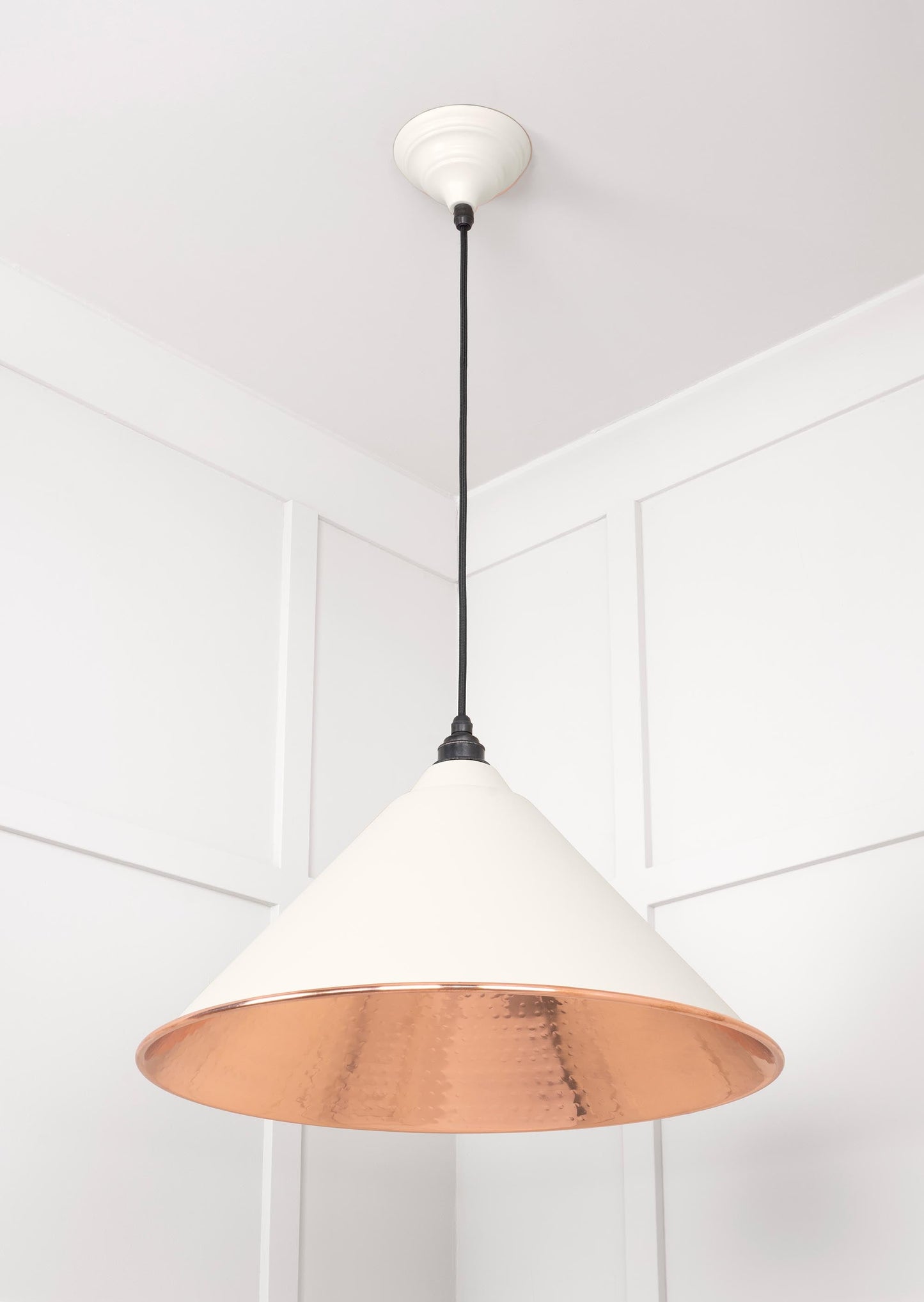 From The Anvil Hammered Copper Hockley Pendant