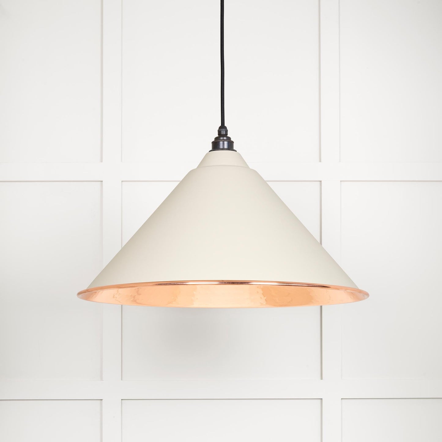 From The Anvil Hammered Copper Hockley Pendant