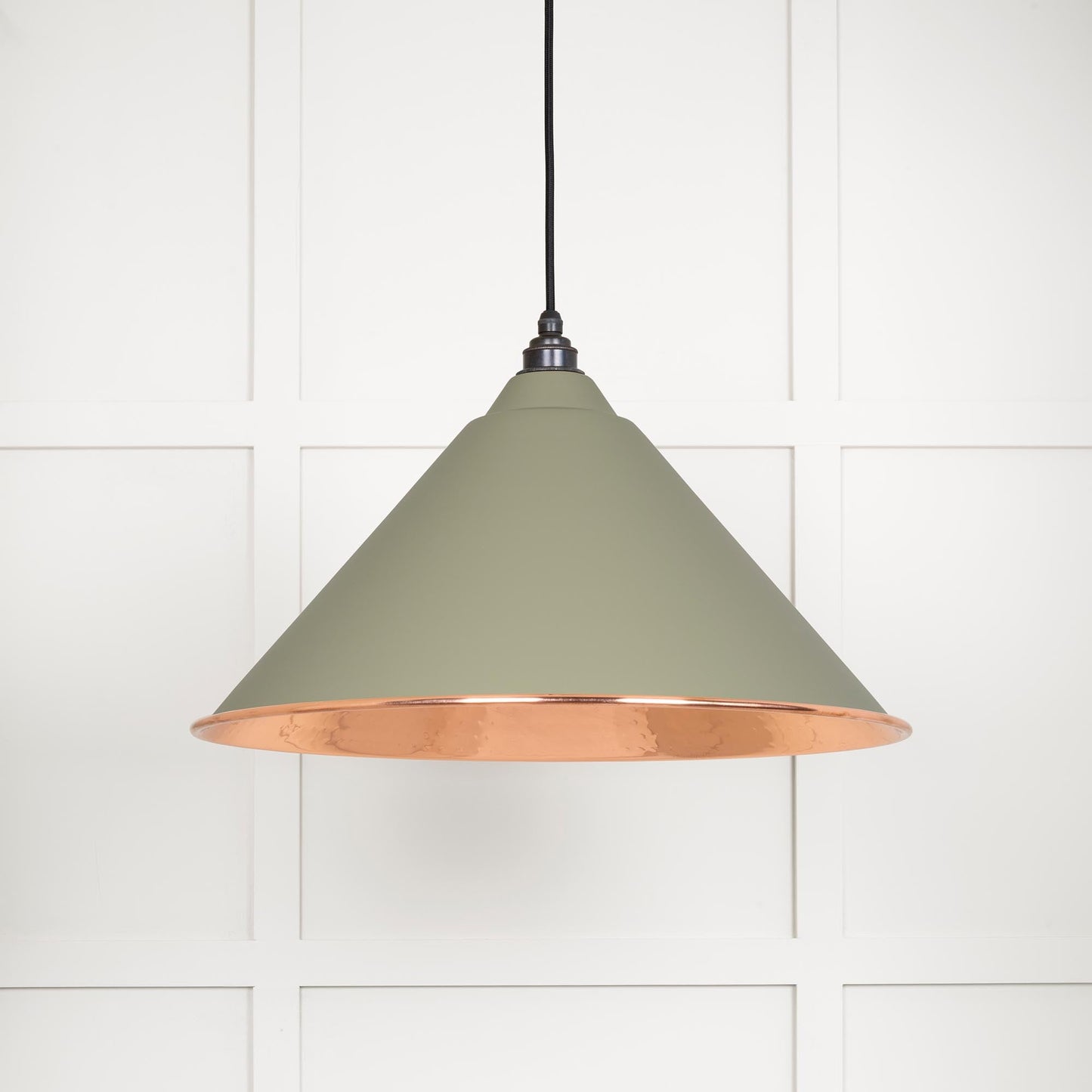 From The Anvil Hammered Copper Hockley Pendant