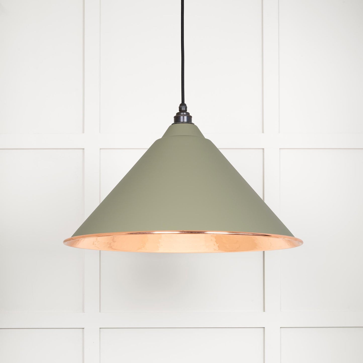 From The Anvil Hammered Copper Hockley Pendant