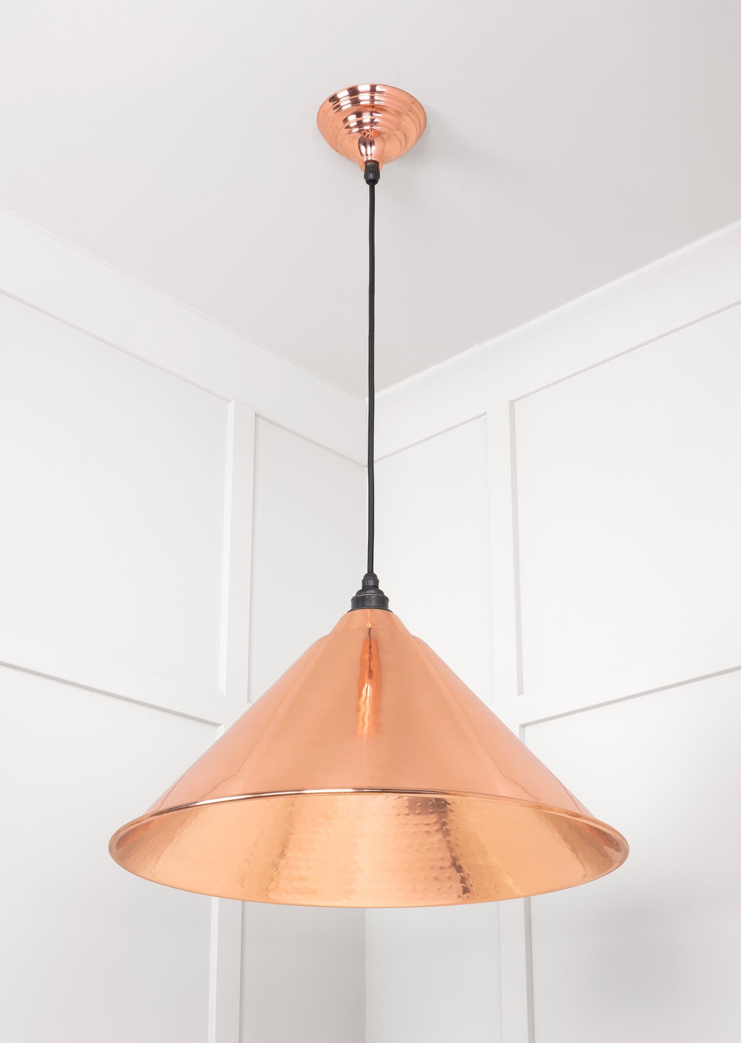 From The Anvil Hammered Copper Hockley Pendant